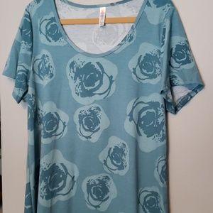 Blue rose LulaRoe classic t